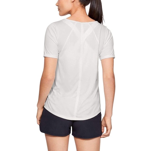 NWT Under Armour Heat Gear Cooling Mesh SPF Moisture Wicking Short Sleeve Top XL - Picture 4 of 7